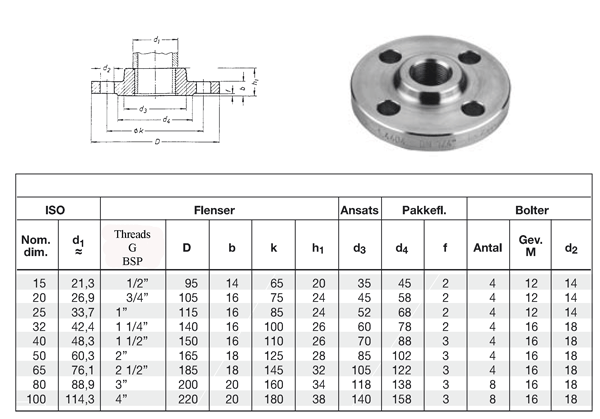 Flanges Steinless Steel